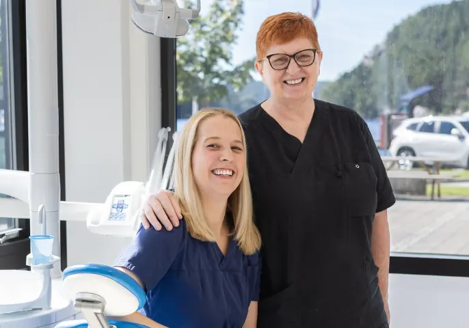 Pasient hos Norfloss Tannklinikk