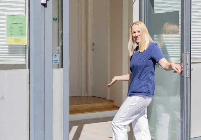 Resepsjon hos Norfloss Tannklinikk i Halden